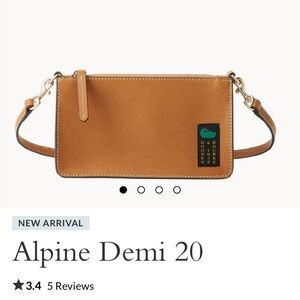 Dooney & Bourke Brown Alpine Demi Wristlet